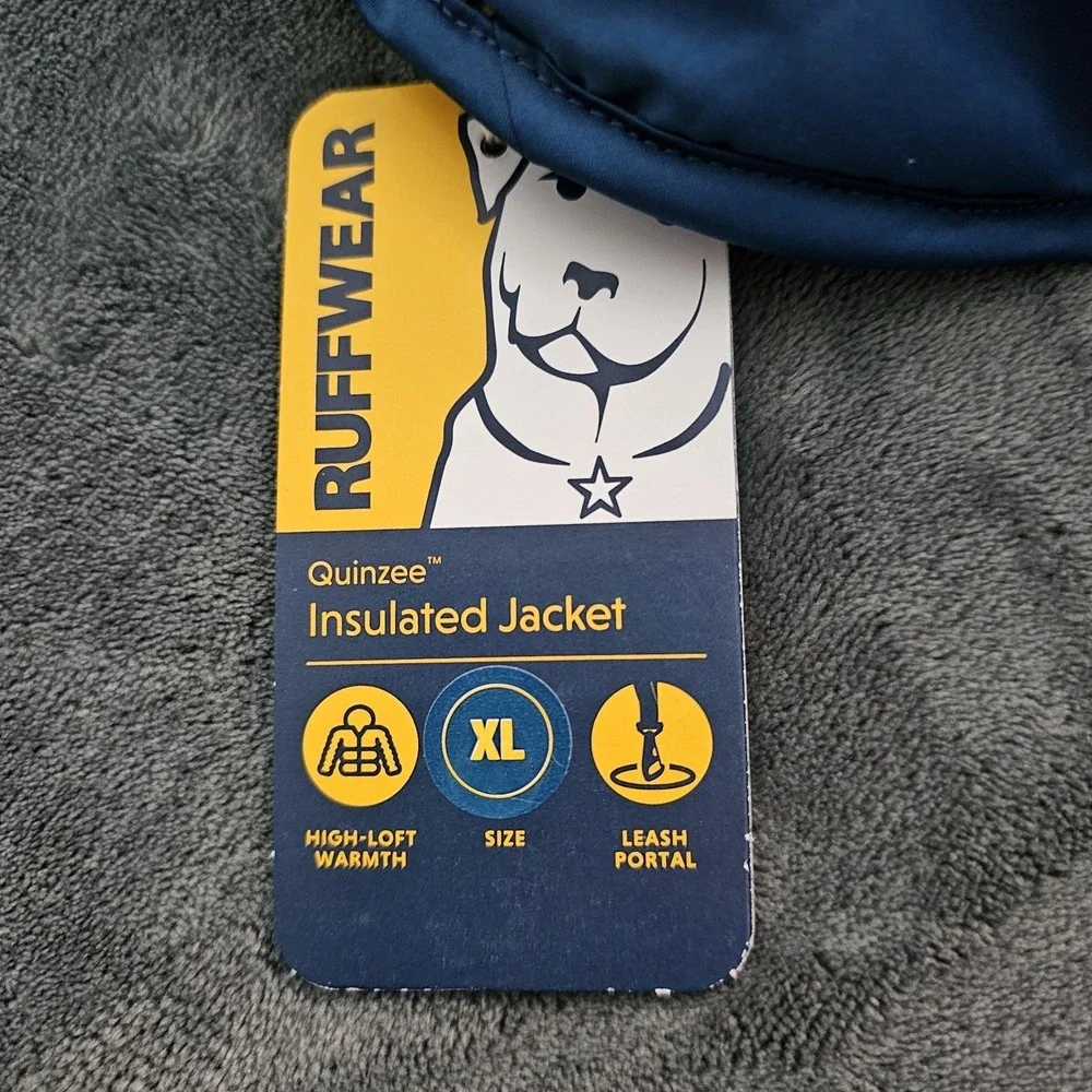 Ruffwear Quinzee Insulated Dog Jacket 05603-460L1 XL Blue Moon NEW
